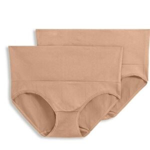 Jockey® Essentials Women's Tummy Smoothing 360° Mid-Waist Brief - 2 pack,